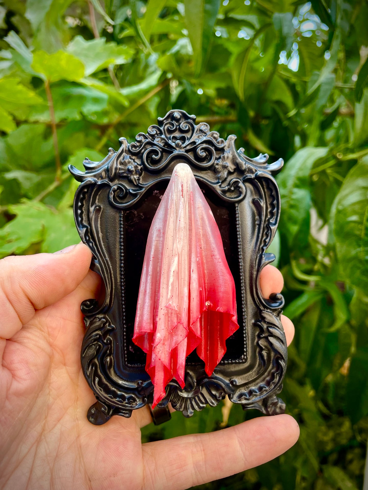 Framed Ghoul: Clear + Red Gradient