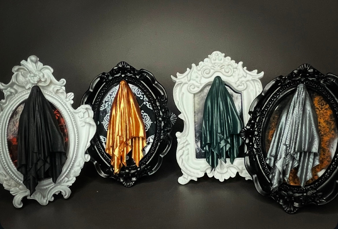 Framed Ghoul: Black, Red Background