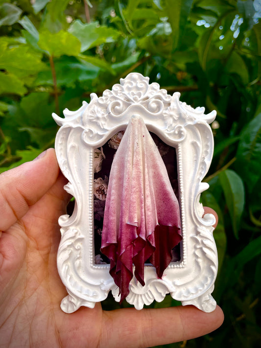 Framed Ghoul: White + Purple Gradient