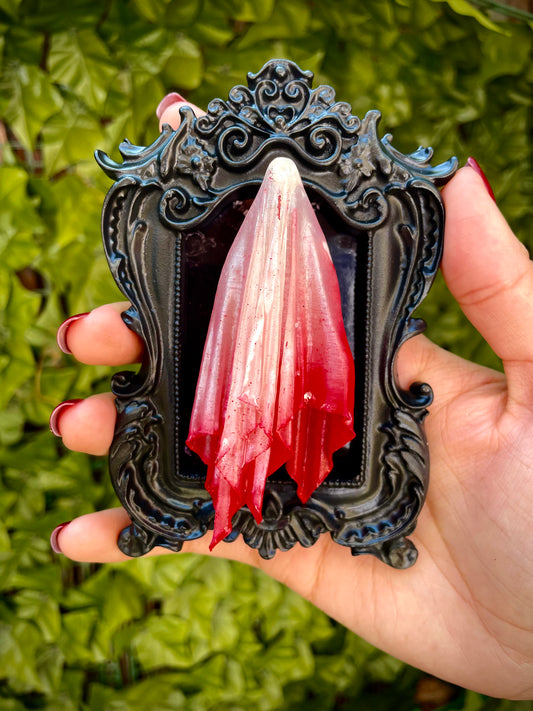 Framed Ghoul: Clear + Red Gradient