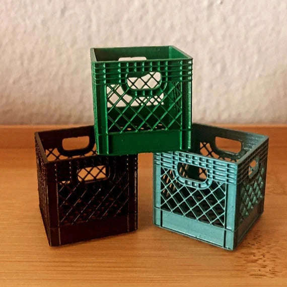 Miniature Milk Crates (3 Pack)